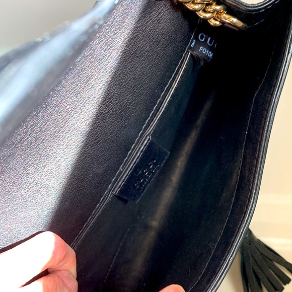 GUCCI Emily Calfskin Horsebit Tassle Chain Small Bag - Picture 10 of 17